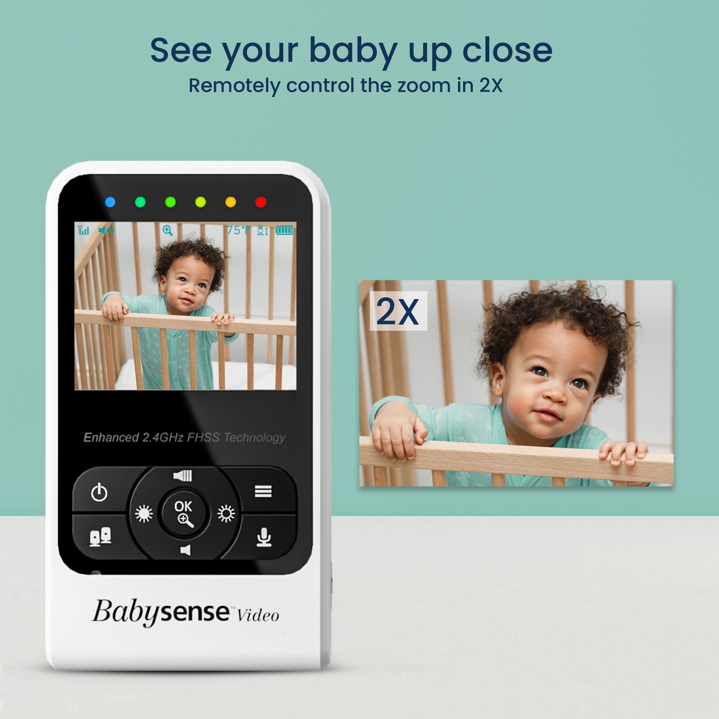 Babysense V24 kamerás babaőrző szülői egység