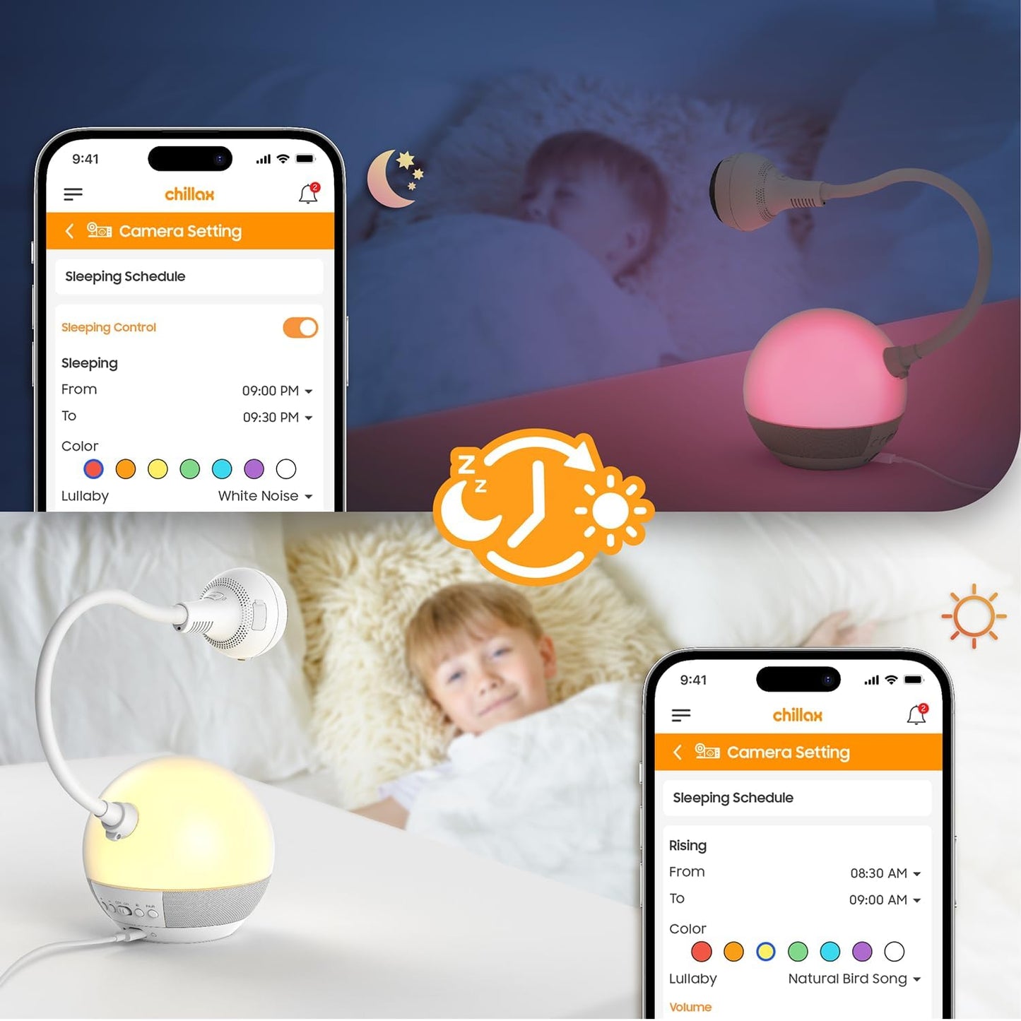Chillax DM610 Giraffe 360° forgatható wifis kameás bébiőr