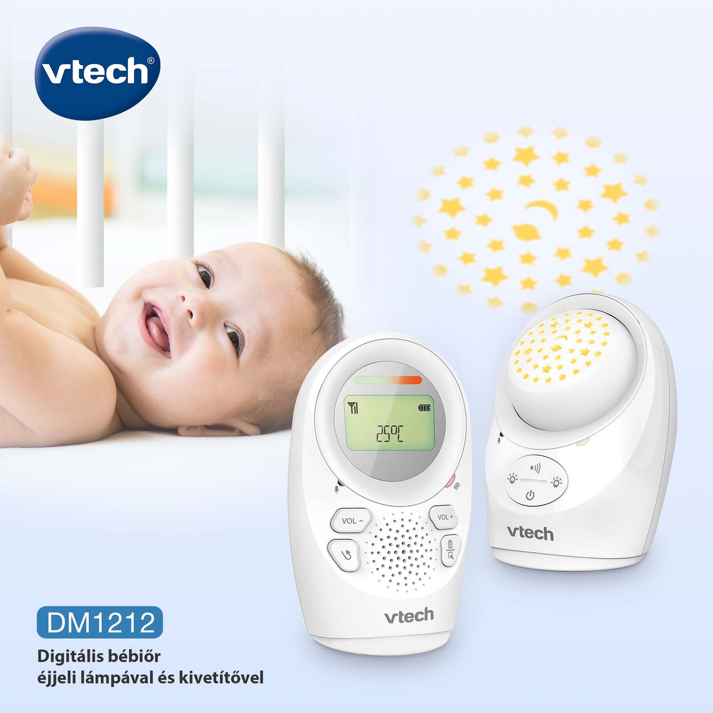 Vtech DM1212 kétirányú audió babaőrző