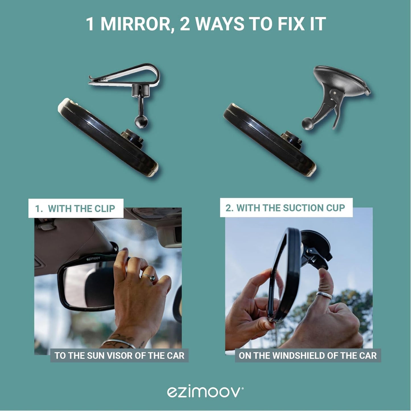 Ezimoov Mirror clip autós baba tükör