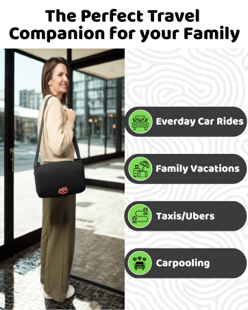 BubbleBum TelePort háttámla nélküli ülésmagasító – R129 (i-Size) minősítéssel