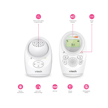 Vtech DM1212 digitális audió babaőrző éjszakai fénnyel és kivetítővel