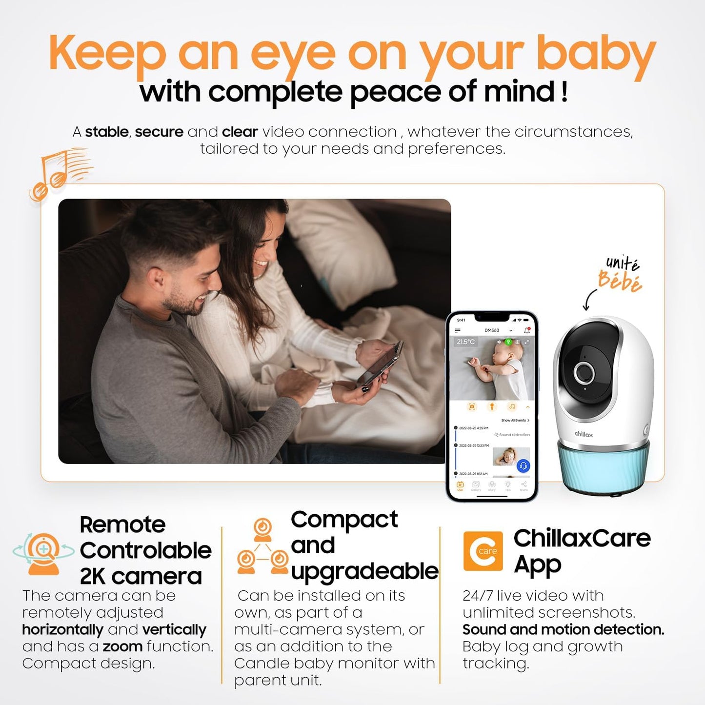 Chillax  DM 560 Candle wi-fi Baby Camera