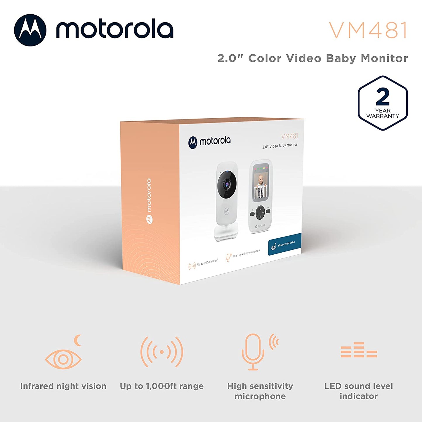 Motorola VM 481 kamerás bébiőrző