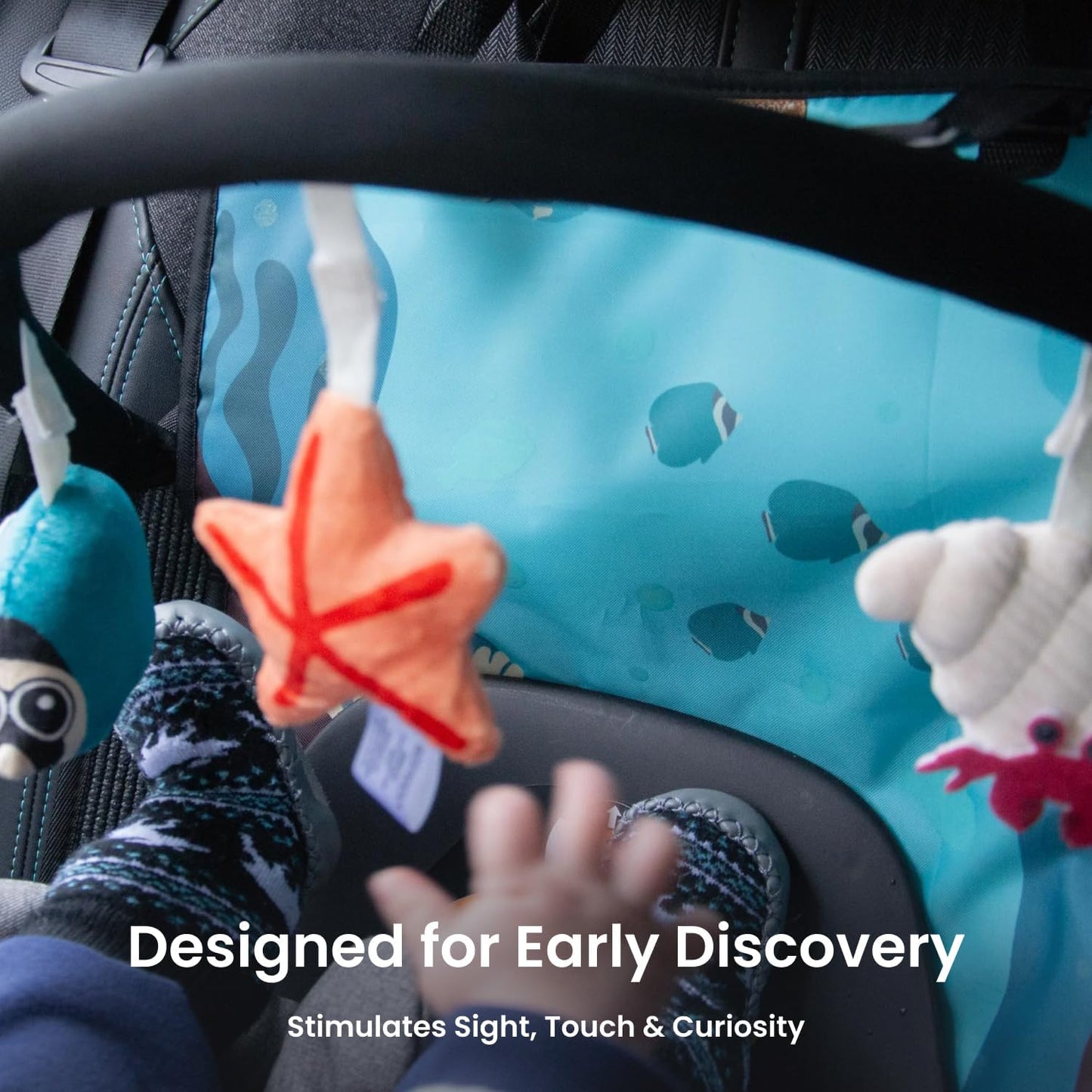 Ezimoov Activity Arch - autós ülésvédő játékívvel