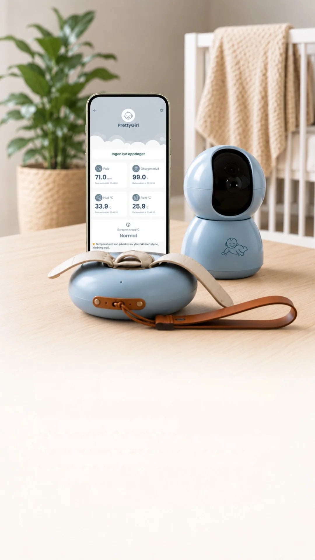 BabySensor Relax kamerás szett – okos babafigyelő rendszer  HD kamerával