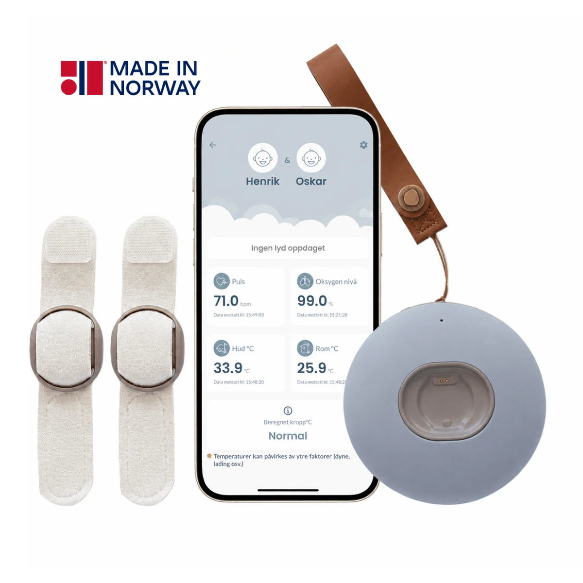 BabySensor Relax Twins - ikres okos babafigyelő rendszer