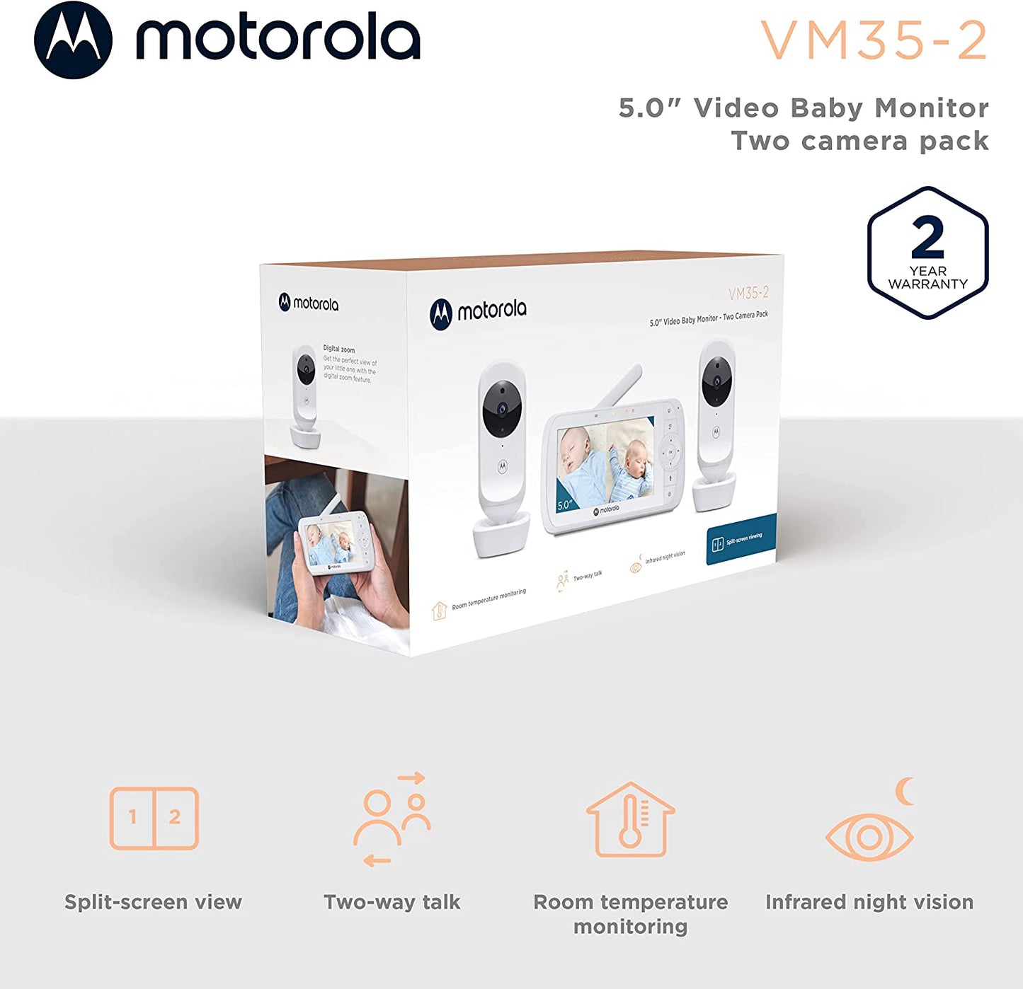 Motorola VM35 dupla kamerás bébiőrző