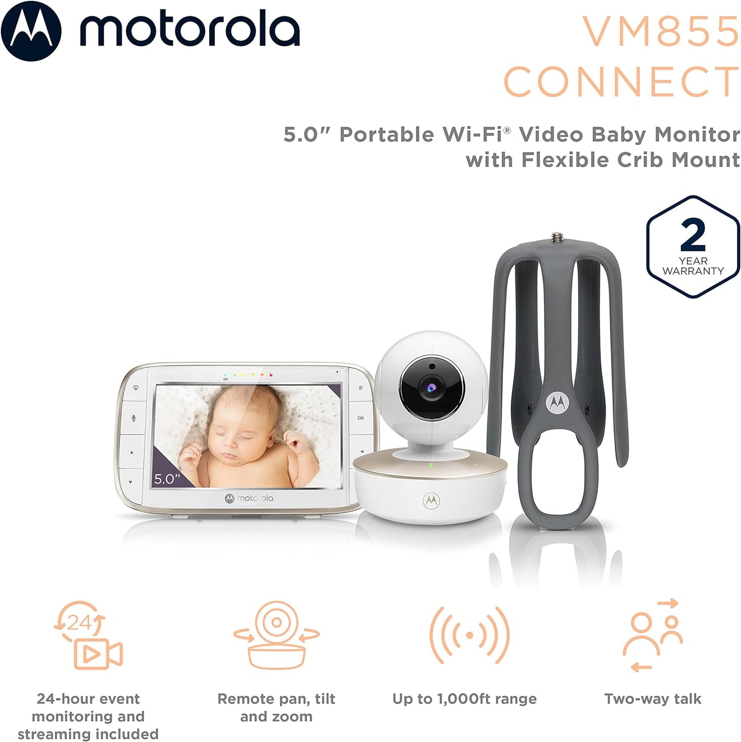 Motorola VM855 Connect kamerás bébiőrző